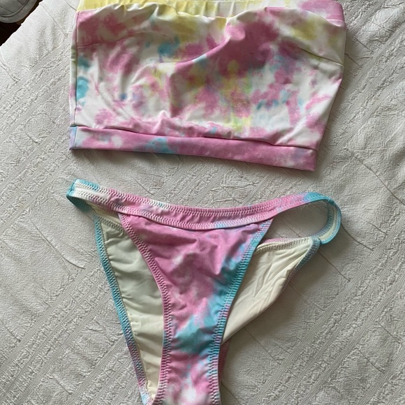 Solid & Striped Venice Bandeau Tie Dye Set XS - Picture 3 of 6